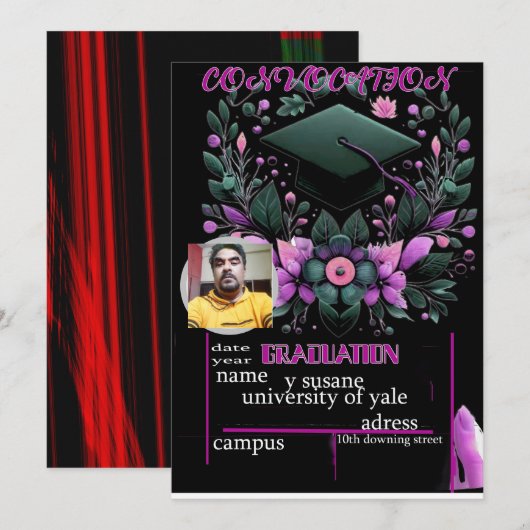 Invitation souhaits de remise (Devant / Derrière)