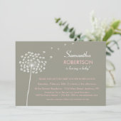 Invitation Souhaits d'invitation Baby shower (Debout devant)