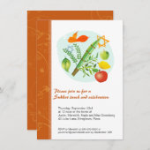 Invitation Soukkot (Devant / Derrière)