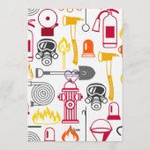 Invitation Sound the Alarm, Firetruck 1st Birthday (Dos)