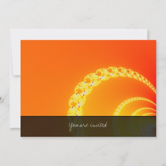 Invitation Sound Waves Fractal Art (Devant)