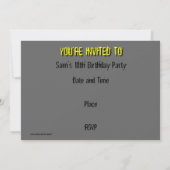 Invitation Sound Yellow Dark "PARTY" (Dos)