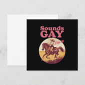 Invitation Sounds Gay I'm In Lesbian Western Pride Progress (Devant / Derrière)