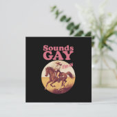 Invitation Sounds Gay I'm In Lesbian Western Pride Progress (Debout devant)