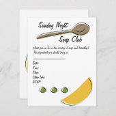 Invitation Soupe Club (Devant / Derrière)