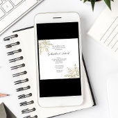 Invitation Souper de la répétition de mariage d'hiver du floc