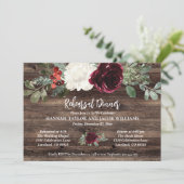 Invitation Souper de la répétition de Noël rustique (Debout devant)