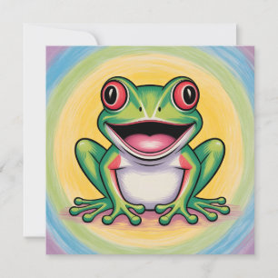 Invitation Sourire doux de grenouille