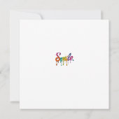 Invitation Sourire heureux (Dos)