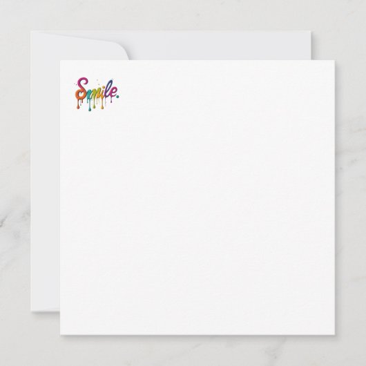 Invitation Sourire heureux (Devant)