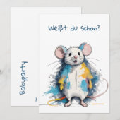 Invitation Souris (Devant / Derrière)