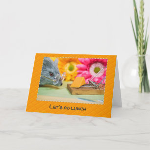 Invitation souris avec fromage invite