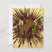 Invitation Souris Camouflage Invitations, autocollants, timbr (Dos)