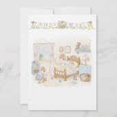 Invitation Souris de Fête de Bébé Fantaisiste (Dos)
