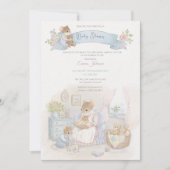 Invitation Souris de Fête de Bébé Fantaisiste (Devant)