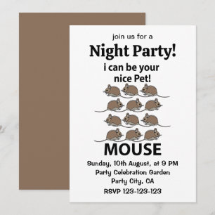 Invitation Souris Rat Animal Je Peux Être Votre Nice Pet Mous