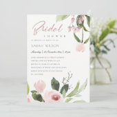 INVITATION SOUS-COULEUR LAVÉ ROSE BLANC FÊTE DES MARIÉES FLOR (Debout devant)