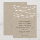 Invitation Sous des lumières de scintillement sur le (Devant / Derrière)