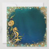 Invitation Sous la fête d'anniversaire de la mer