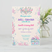 Invitation Sous la fête d'anniversaire de la mer (Debout devant)