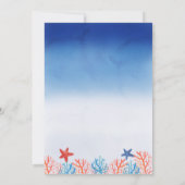 Invitation Sous la Fête de l'mariée de la mer (Dos)