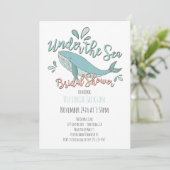 Invitation Sous la Fête des mariées des baleines marines (Debout devant)