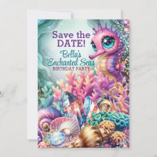 Invitation Sous la fête enchanteresse de la mer enchantée
