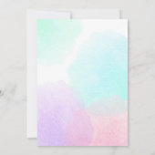 Invitation Sous la fille d'invitation de baby shower de (Dos)