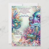 Invitation Sous la magique fête de la mer enchantée (Dos)
