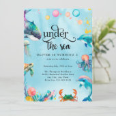 Invitation Sous la mer (Debout devant)