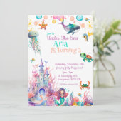 Invitation Sous la mer (Debout devant)