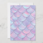 Invitation Sous La Mer ! 6e anniversaire fille rose Océan (Dos)