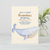 Invitation Sous la mer Anniversaire (Debout devant)