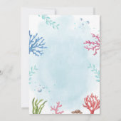 Invitation Sous la mer Anniversaire (Dos)