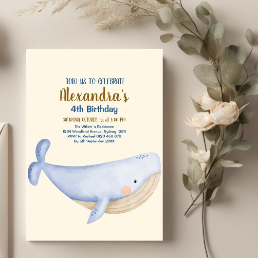 Invitation Sous la mer Anniversaire