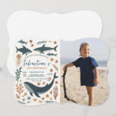 Invitation Sous la mer Anniversaire de la fête Photo Invitati (Devant / Derrière)
