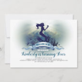 Invitation Sous la mer - Anniversaire de la Sirène et de la S (Devant)