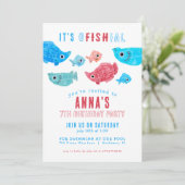 Invitation Sous la mer Anniversaire d'été (Debout devant)