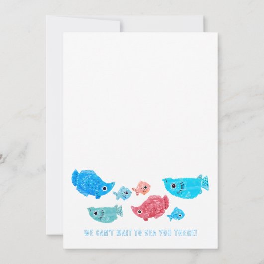 Invitation Sous la mer Anniversaire d'été (Dos)