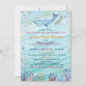 Invitation Sous la mer | Baby shower à thème océanique (Devant)