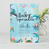 Invitation Sous la mer | Baby Sprinkle (Debout devant)