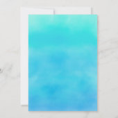 Invitation Sous la mer fête d'anniversaire animaux de mer (Dos)