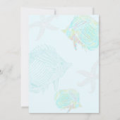 Invitation Sous la mer Fête de l'amour du poisson tropical (Dos)