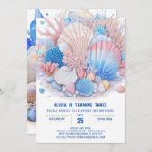 Invitation Sous la mer Fun Boy Anniversaire (Devant / Derrière)