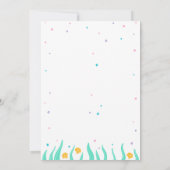 Invitation Sous la mer, le Baby shower de sirène (Dos)