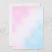 Invitation Sous la mer, le genre révèle de mignonnes créature (Dos)