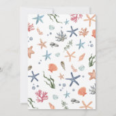 Invitation Sous la mer Nautique Océan Animaux Garçon Annivers (Dos)