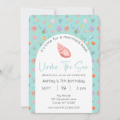 Invitation Sous la mer Photo Anniversaire (Devant)