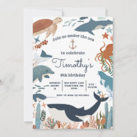 Sous la mer requin-baleine Tortue Narwhal Annivers