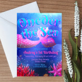 Invitation Sous la mer - Sirène